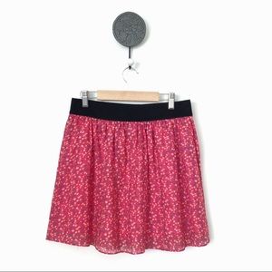 Pink Floral Skirt Forever 21